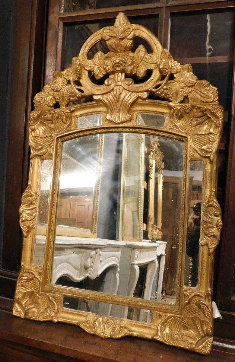 specc425 - specchiera dorata, epoca '800, cm L 55 x H 83