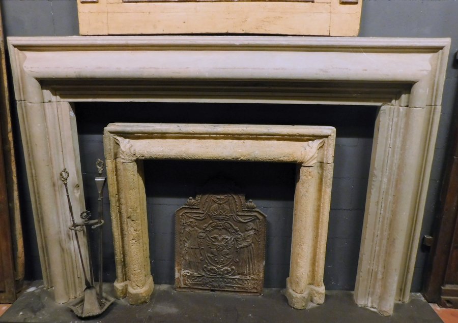 chp302 - Serena stone fireplace, cm l 237 x h 160