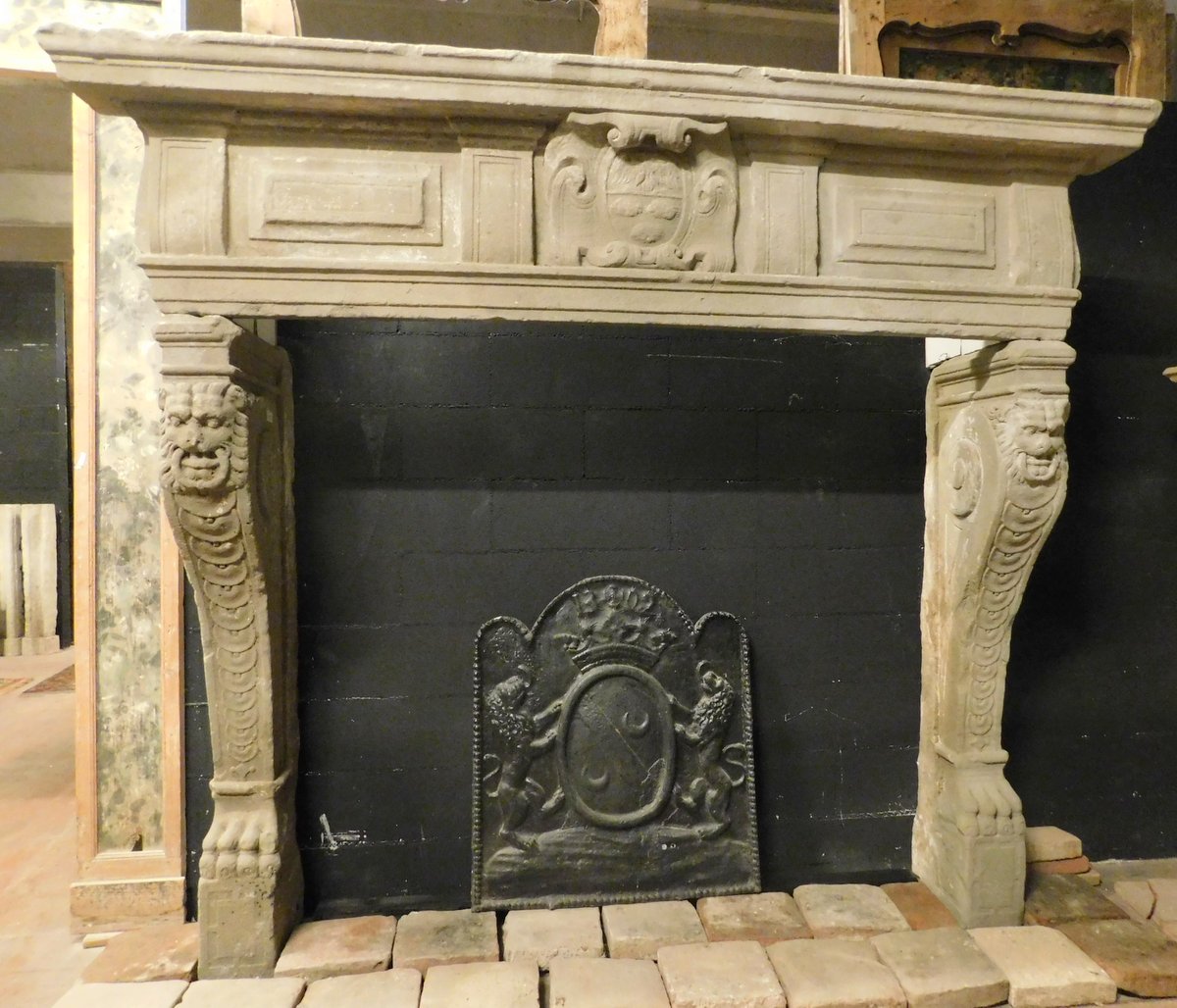 A chp322 - Serena stone fireplace, cm l 240 x h 210