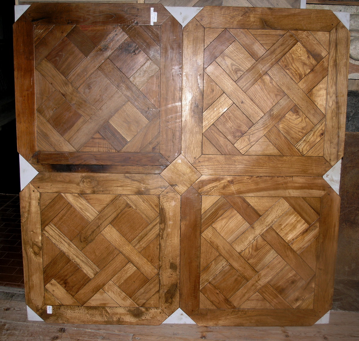 darp126 Versaille plancher en teck, carrelage 70 x 70 x 1,8 cm