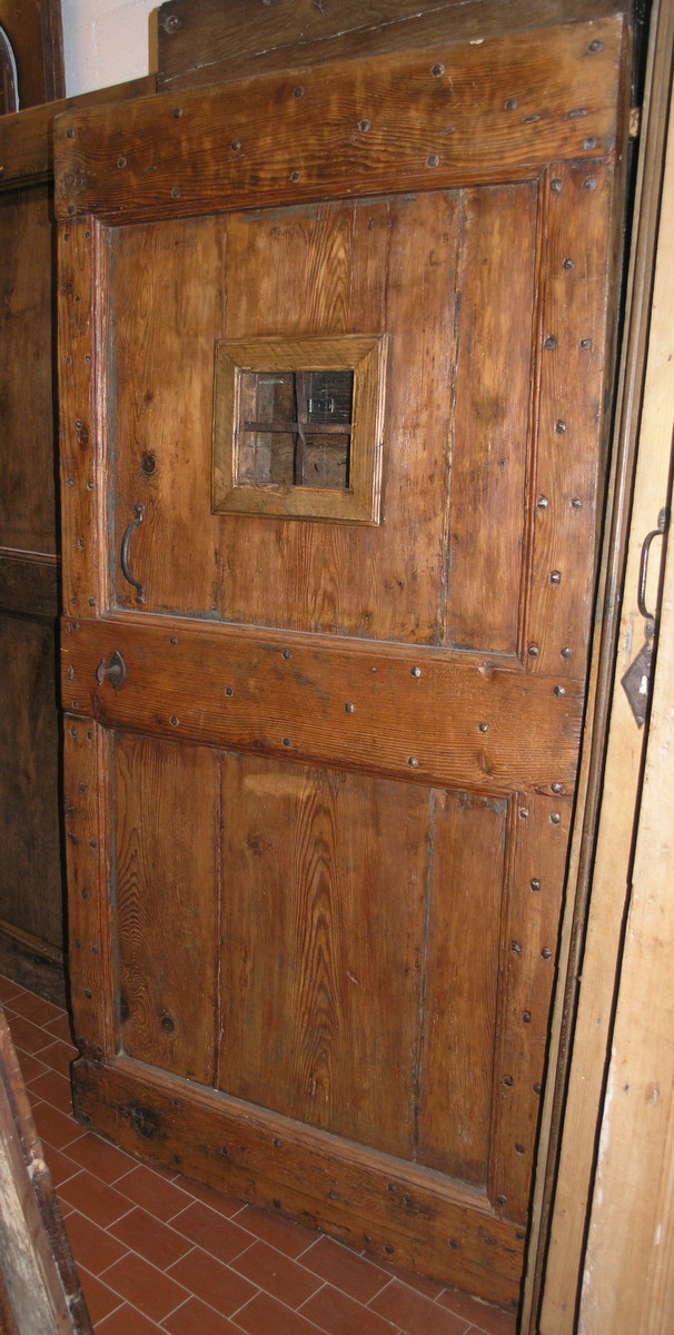 ptir367 porta interna rustica in larice, mis. h cm184 x 94
