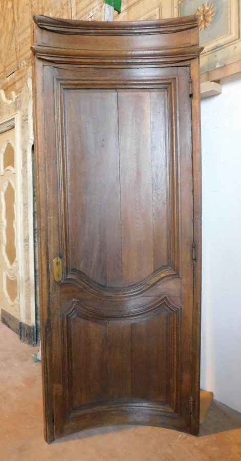  pti570 barrel curved door, '700 walnut, L 92 x H 244 cm