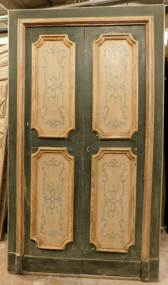 ptl501 - porta laccata Napoletana, cm l 132 x h 226