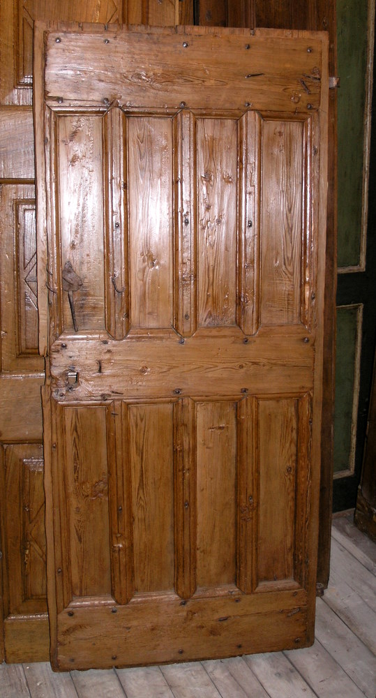 ptir164 porticina rustica in legno di larice, ep. '700, dim. 70 x h 160 cm