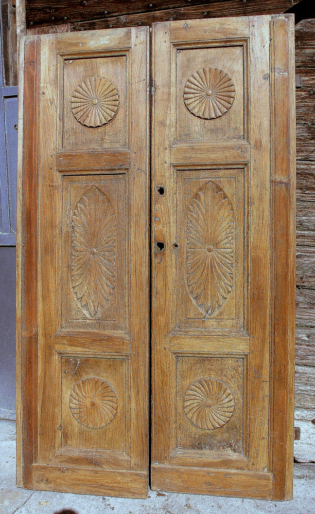 Antique entry door (ptci303) Carl X style ( no restored) meas. 203 cm x 123 cm