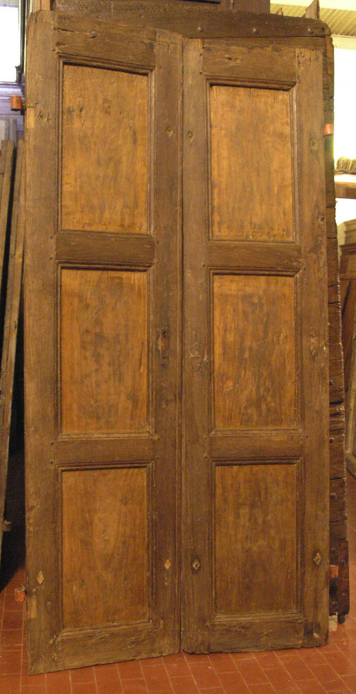 ptir251 porta in castagno e pioppo mis. 100 x 201 cm