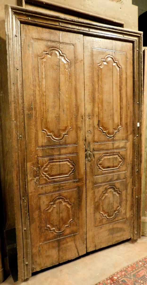 PTI432 - Porta con telaio, epoca '700, cm L 127 x H 206 